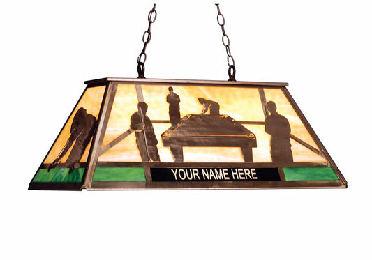 33" L Personalized Pool Hall Island / Billiard Fixture