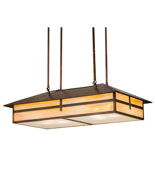 Seneca Cross Mission 6 Light 20" Wide Linear Pendant