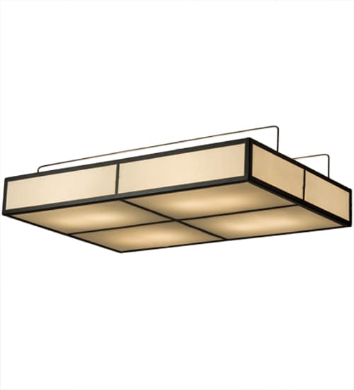 Kyoto 8 Light 45" Wide Semi-Flush Square Ceiling Fixture