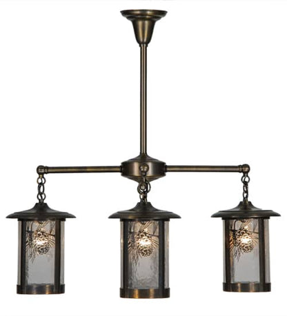 Fulton Winter Pine 4 Light 30" Wide Chandelier