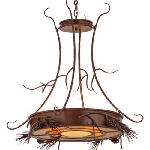 Woodland Pine 4 Light 36" Wide Pendant