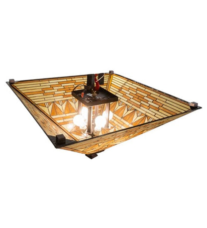 Valencia Mission 4 Light 41" Wide Flush Mount Ceiling Fixture