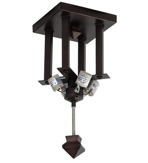 Valencia Mission 4 Light 41" Wide Flush Mount Ceiling Fixture