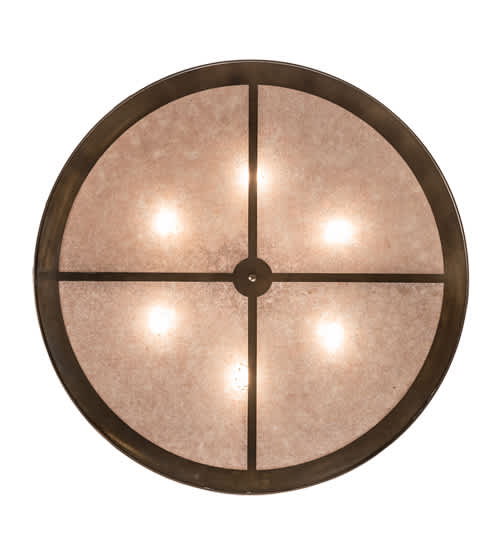 Cowboy 6 Light 49" Wide Semi-Flush Drum Ceiling Fixture