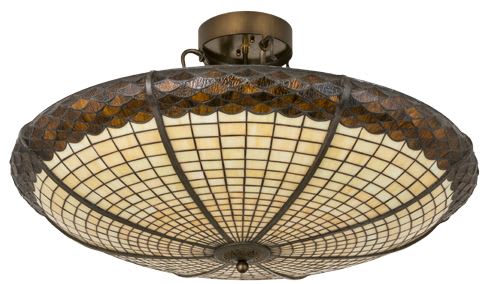Greenbriar 36" Wide Semi-Flushmount Ceiling Light