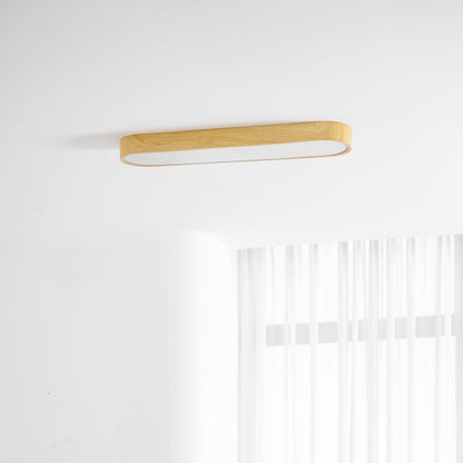 Mila Wood Flush Mount Ceiling Light