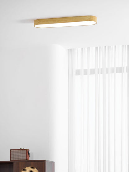 Mila Wood Flush Mount Ceiling Light