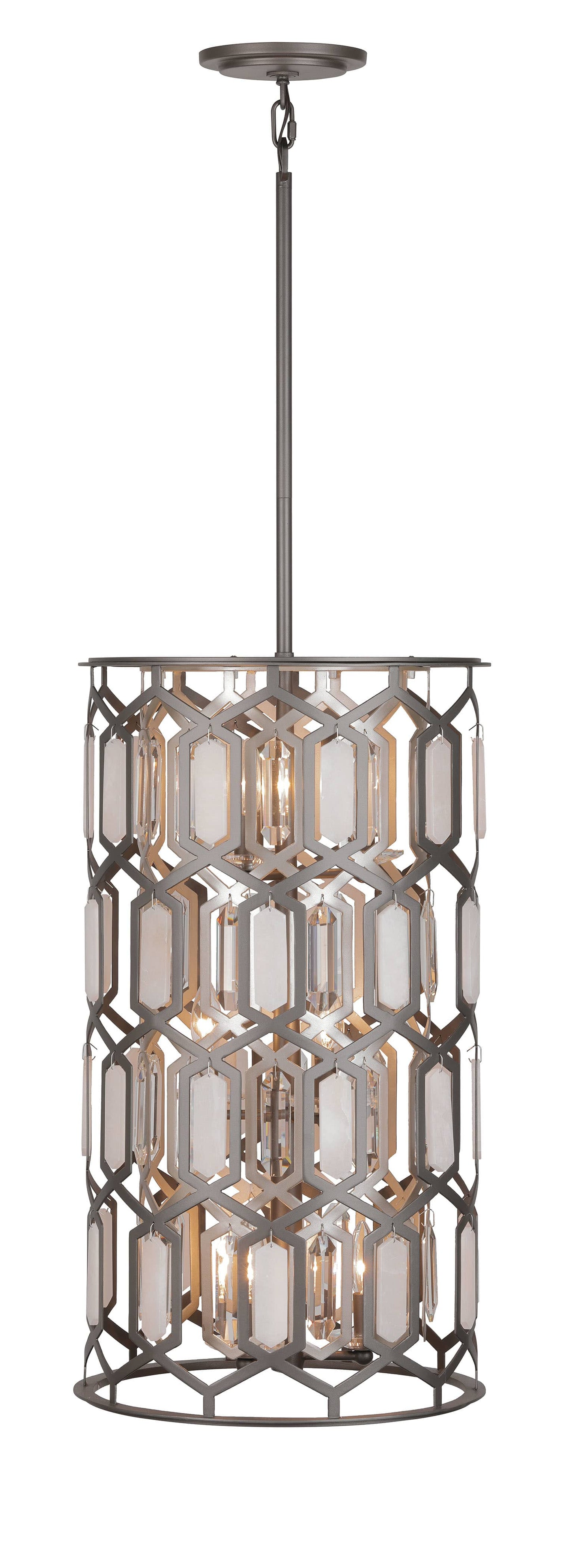 Hexly 9 Light 16" Wide Crystal Pendant