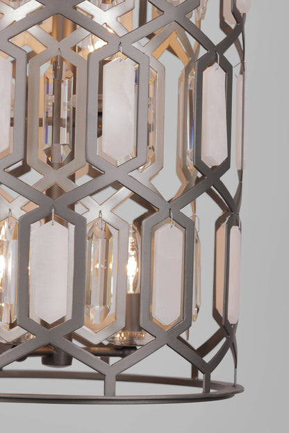 Hexly 9 Light 16" Wide Crystal Pendant