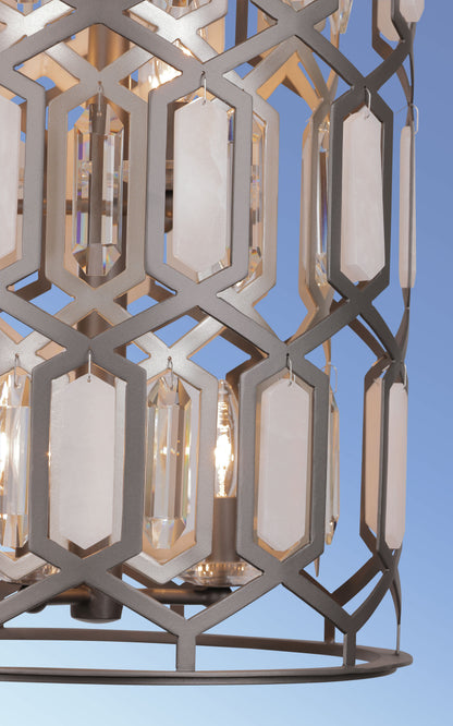 Hexly 9 Light 16" Wide Crystal Pendant