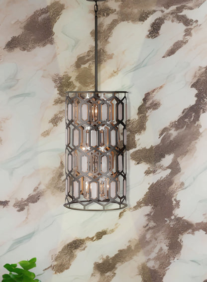 Hexly 9 Light 16" Wide Crystal Pendant