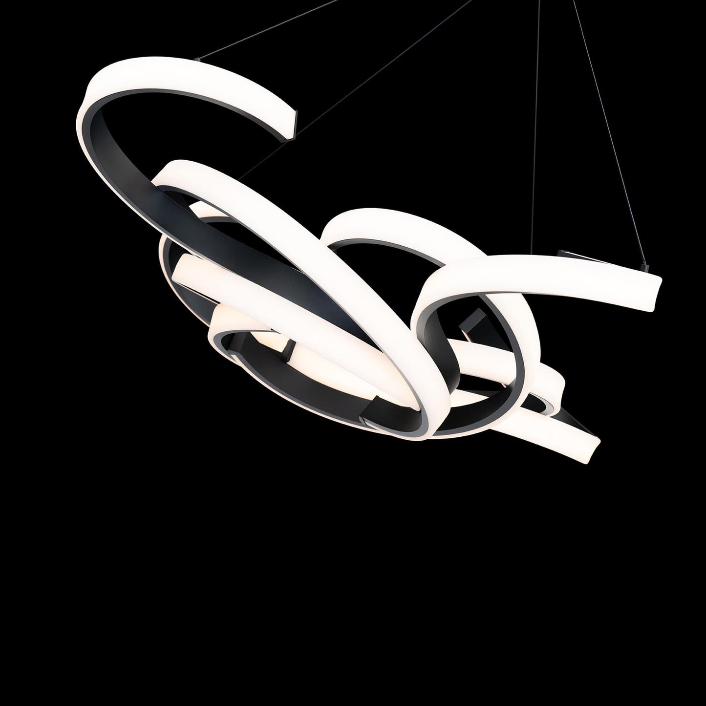 Woven 51" Wide LED Abstract Pendant