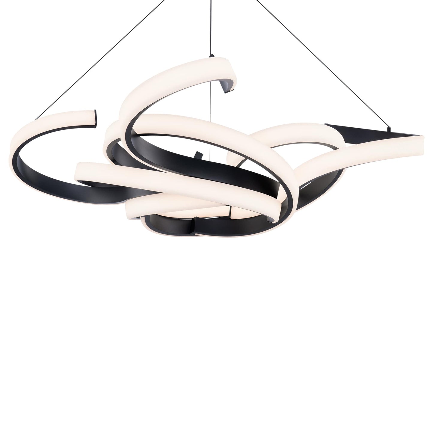 Woven 51" Wide LED Abstract Pendant