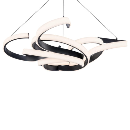 Woven 51" Wide LED Abstract Pendant