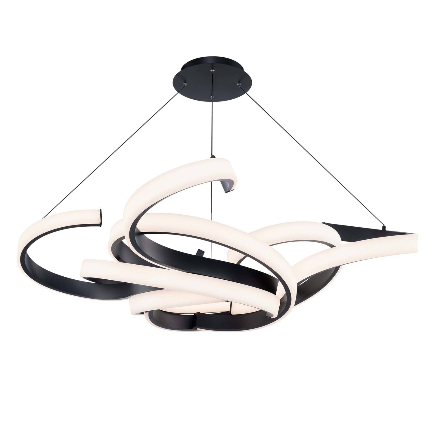 Woven 51" Wide LED Abstract Pendant