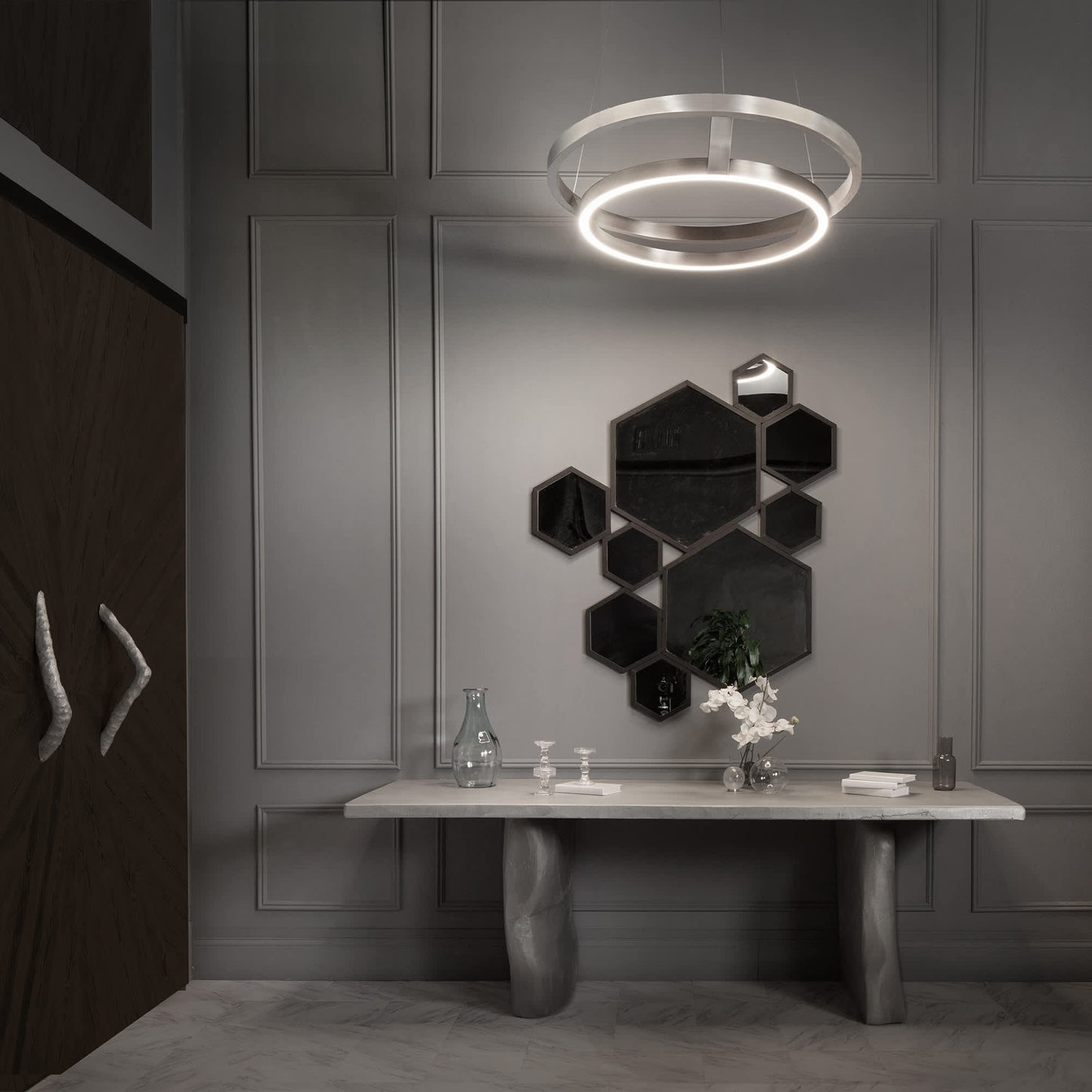 Imperial 42" Wide LED Ring Chandelier