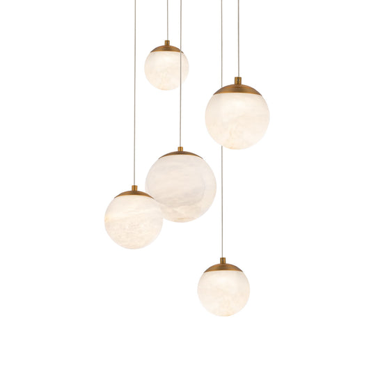 Pisces 5 Light 17" Wide LED Multi Light Pendant