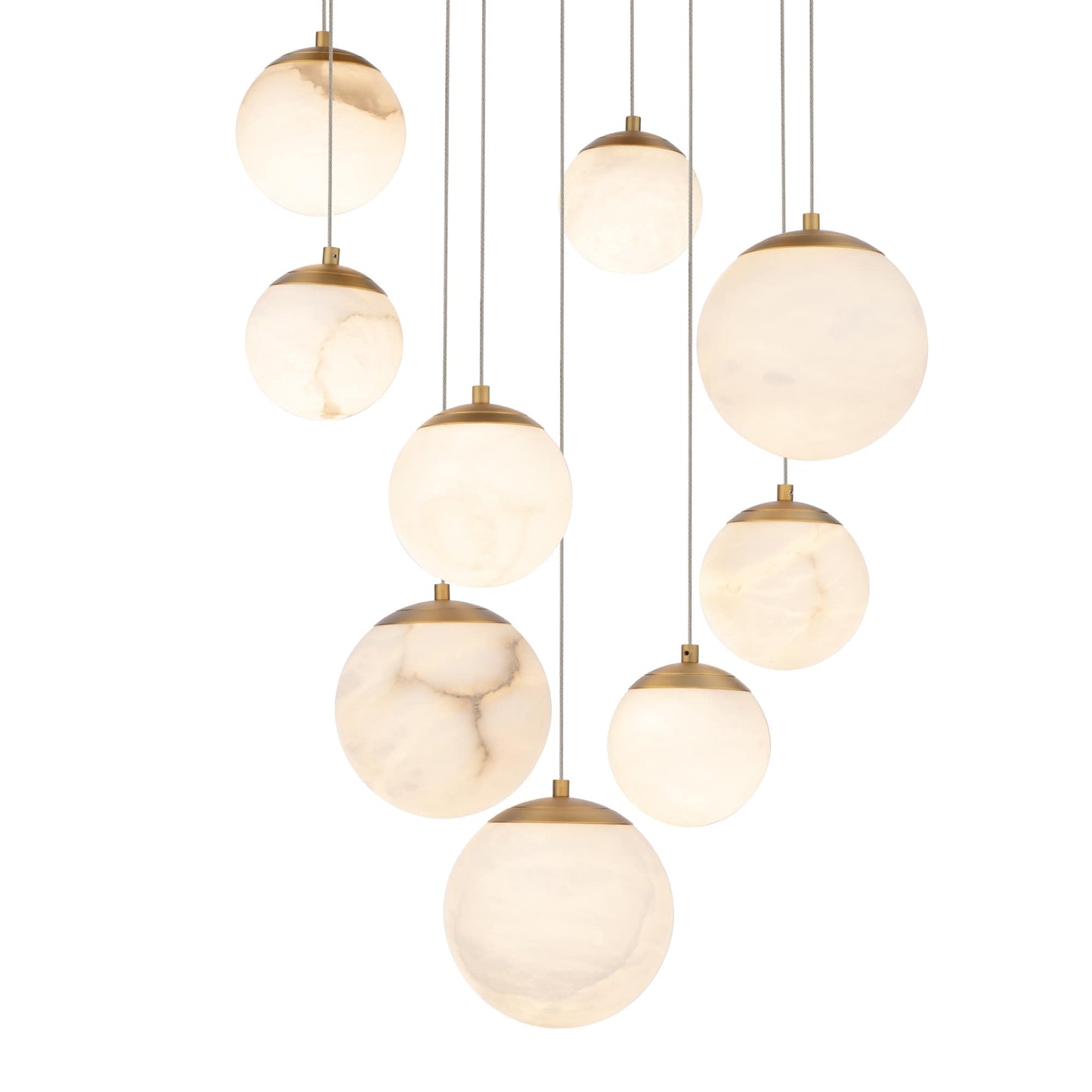 Pisces 9 Light 17" Wide LED Multi Light Pendant