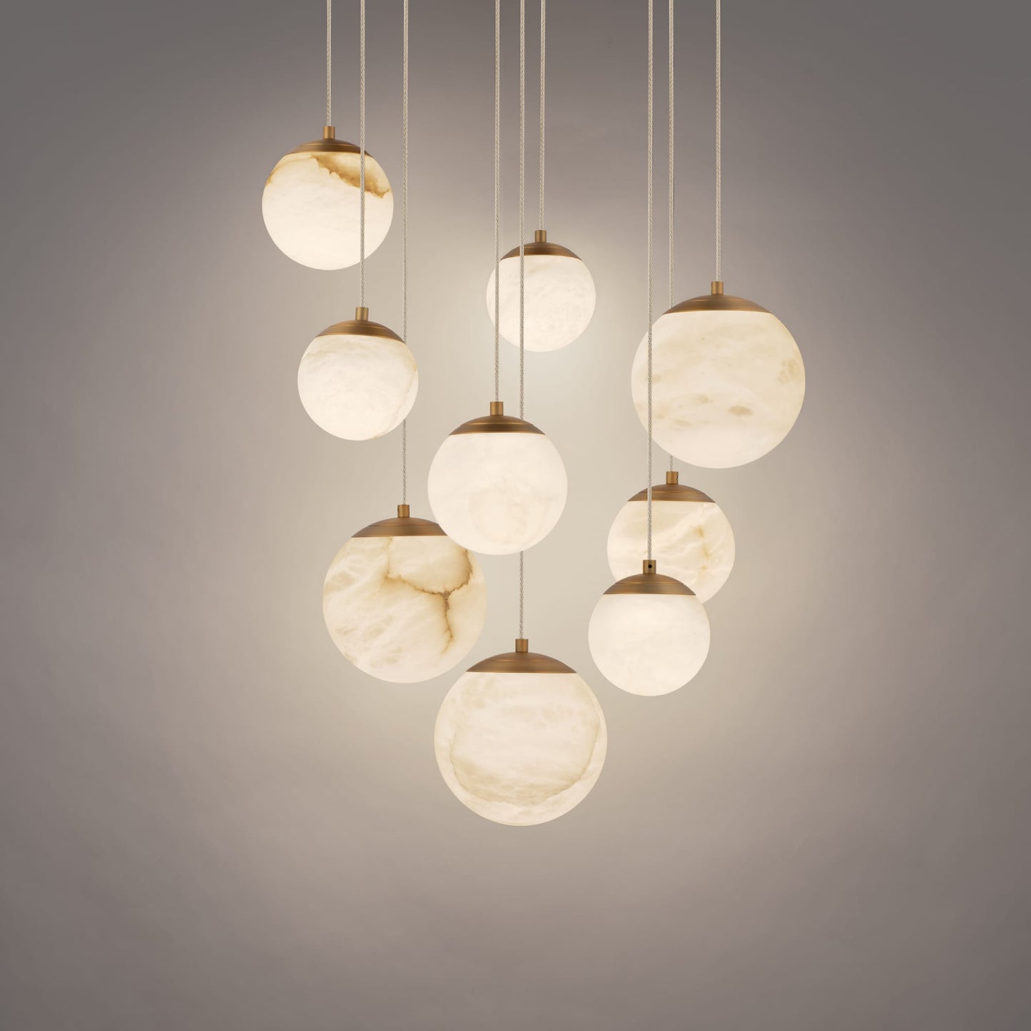 Pisces 9 Light 17" Wide LED Multi Light Pendant