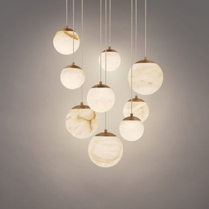 Pisces 9 Light 17" Wide LED Multi Light Pendant