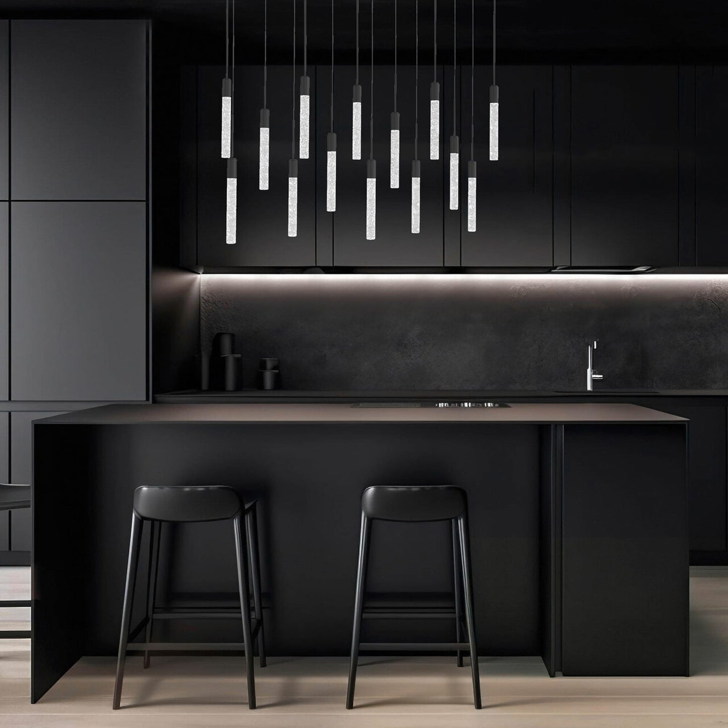 Magic 14 Light 10" Wide LED Abstract Multi Light Pendant