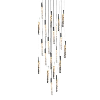 Magic 21 Light 26" Wide LED Multi Light Pendant with Piastra Crystal Shades