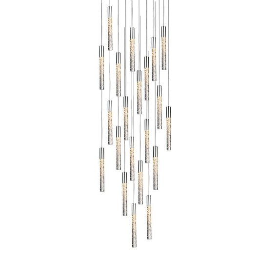 Magic 21 Light 26" Wide LED Multi Light Pendant with Piastra Crystal Shades
