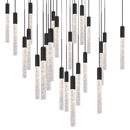 Magic 25 Light 28" Wide LED Abstract Multi Light Pendant