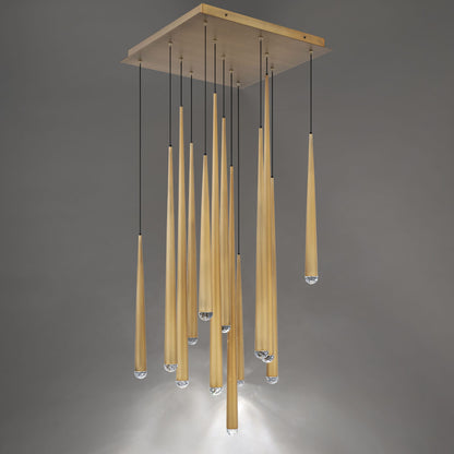 Cascade 13 Light 20" Wide LED Crystal Multi Light Pendant
