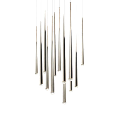 Cascade 13 Light 20" Wide LED Crystal Multi Light Pendant