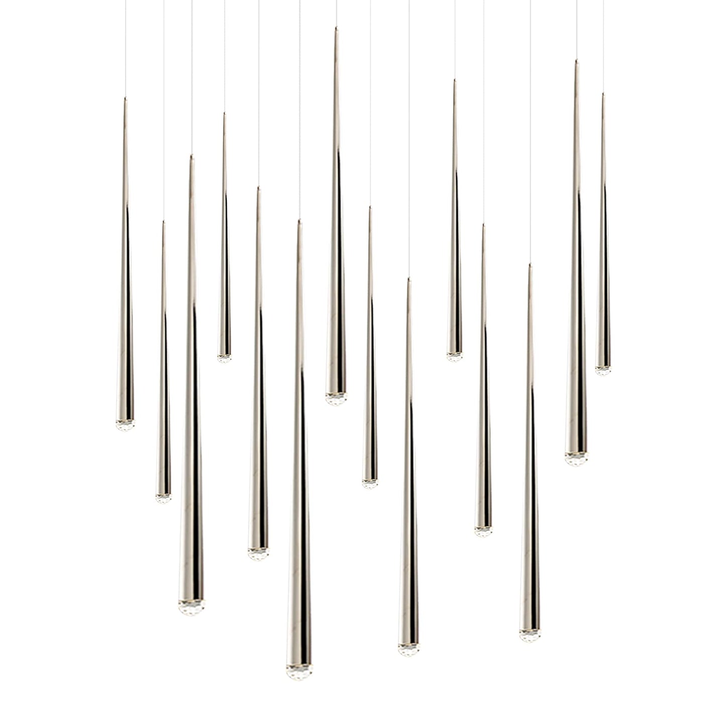 Cascade 14 Light 10" Wide LED Crystal Multi Light Pendant