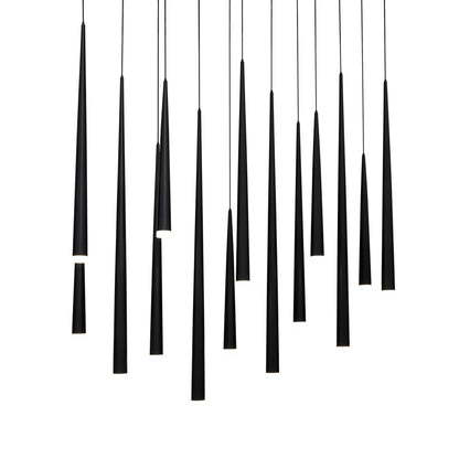 Cascade 14 Light 10" Wide LED Suspension Multi Light Pendant