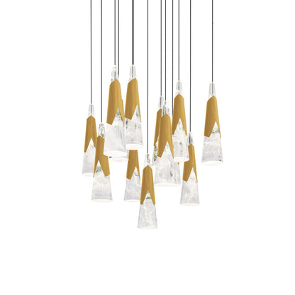 Kilt 13 Light 20" Wide LED Suspension Multi Light Pendant