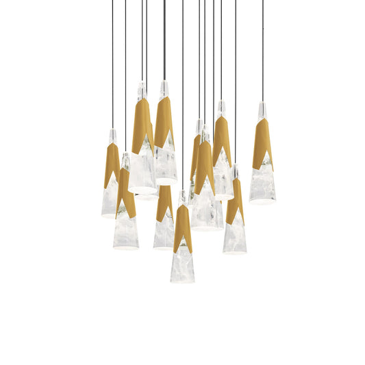 Kilt 13 Light 20" Wide LED Suspension Multi Light Pendant