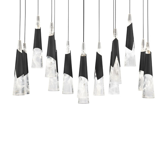 Modern Forms Kilt 14 Light 10" Wide LED Suspension Multi Light Pendant