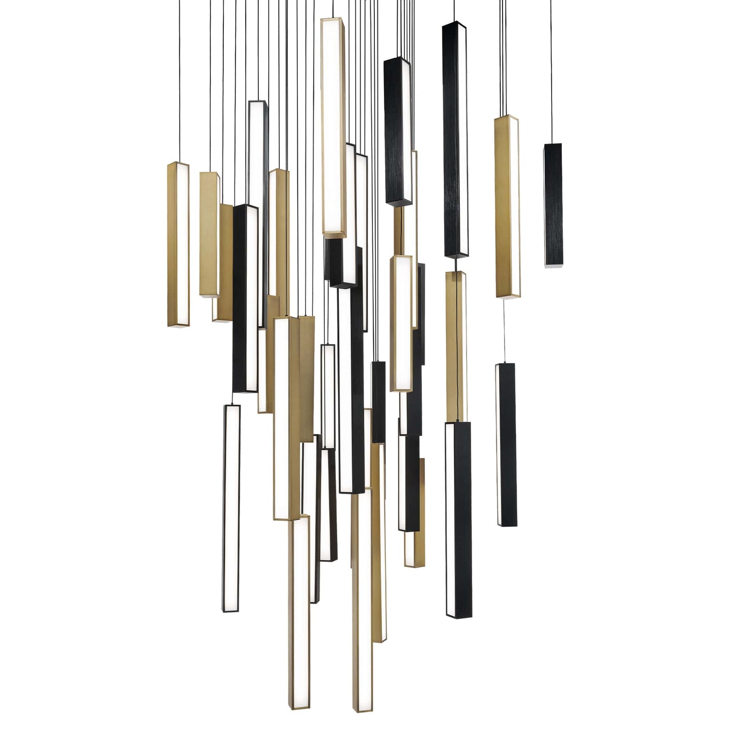 Chaos 41 Light 36" Wide LED Suspension Multi Light Pendant