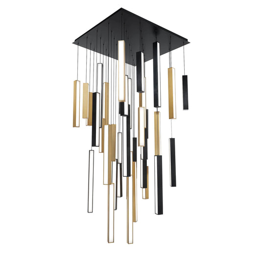 Chaos 41 Light 36" Wide LED Suspension Multi Light Pendant