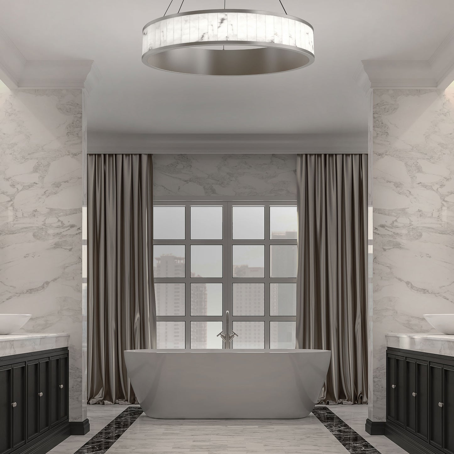 Coliseo 28" Wide 3000K LED Suspension Pendant