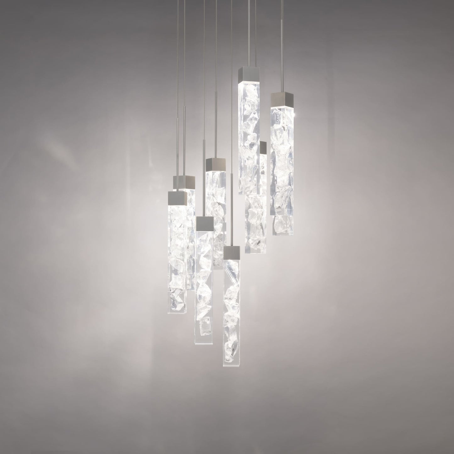 Minx 9 Light 17" Wide LED Crystal Multi Light Pendant