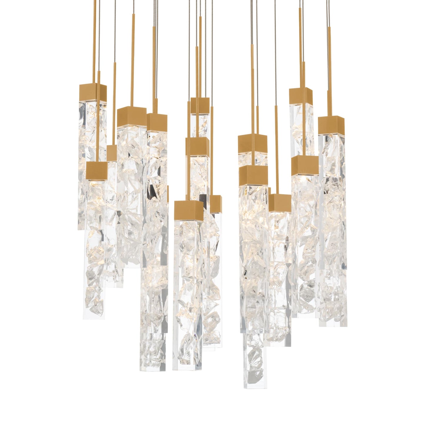 Minx 21 Light 26" Wide LED Crystal Multi Light Pendant