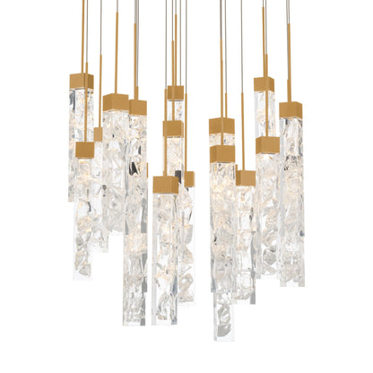 Minx 21 Light 26" Wide LED Crystal Multi Light Pendant