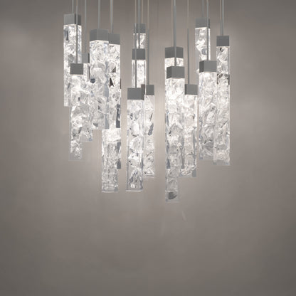 Minx 21 Light 26" Wide LED Crystal Multi Light Pendant