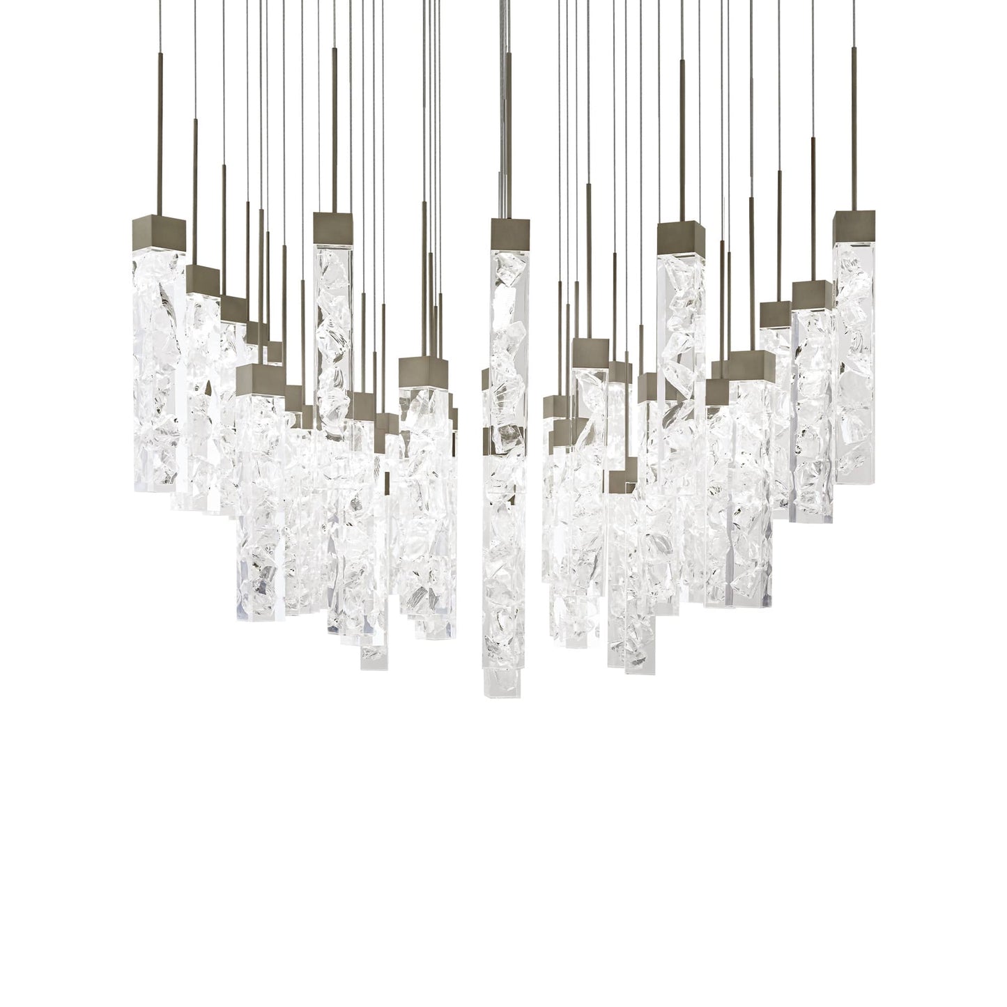 Minx 41 Light 36" Wide LED Crystal Multi Light Pendant