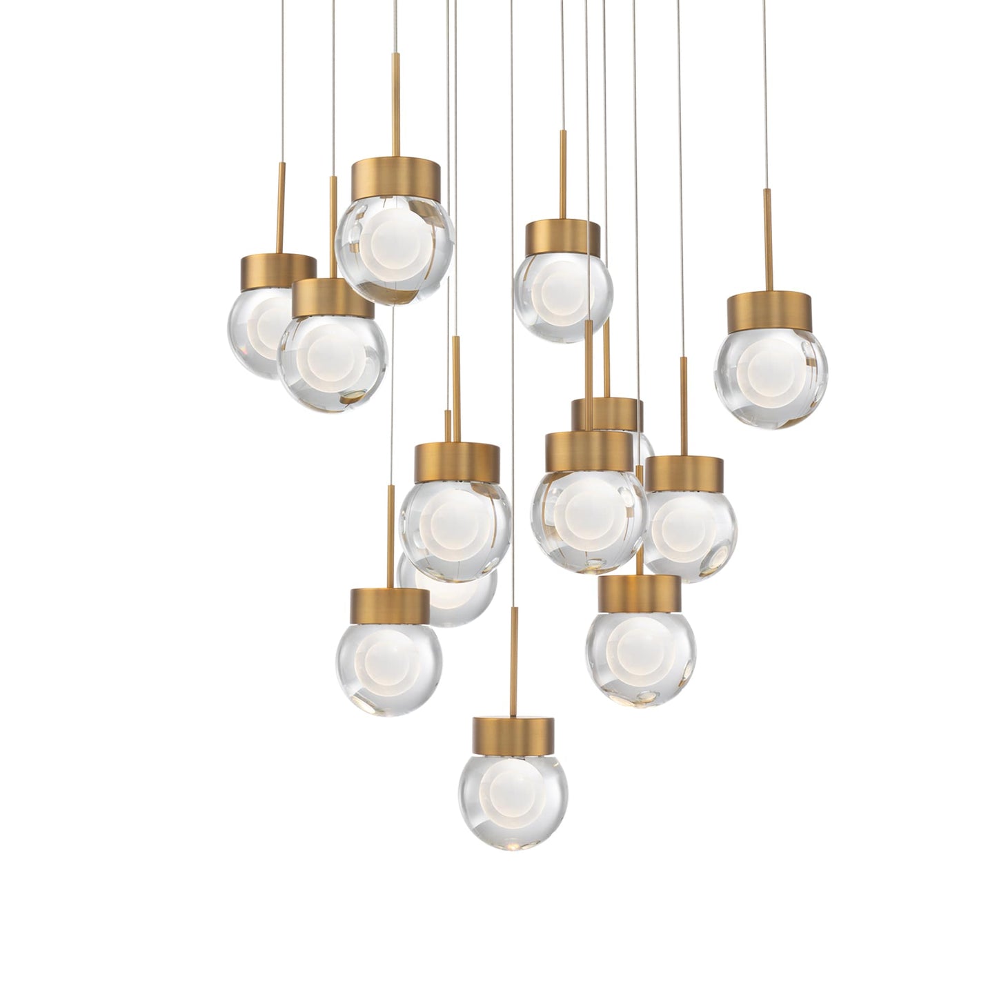 Double Bubble 13 Light 20" Wide LED Suspension Multi Light Pendant
