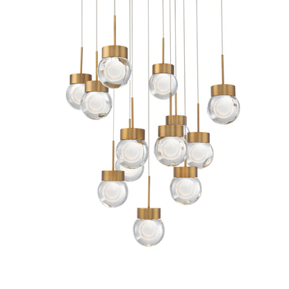 Double Bubble 13 Light 20" Wide LED Suspension Multi Light Pendant
