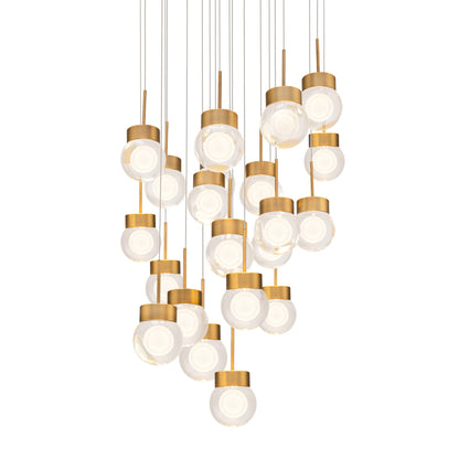 Double Bubble 21 Light 26" Wide LED Suspension Multi Light Pendant
