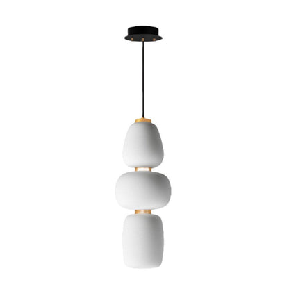 Modern Minimalist Long Glass Chandelier