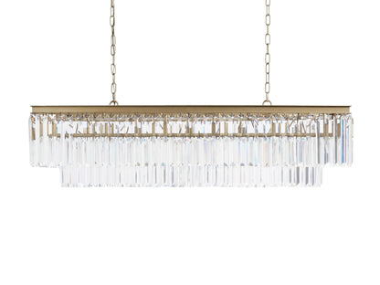 Montclair Art Deco Rectangular Crystal Chandelier