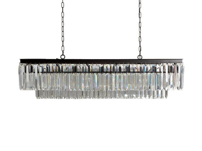 Montclair Art Deco Rectangular Crystal Chandelier