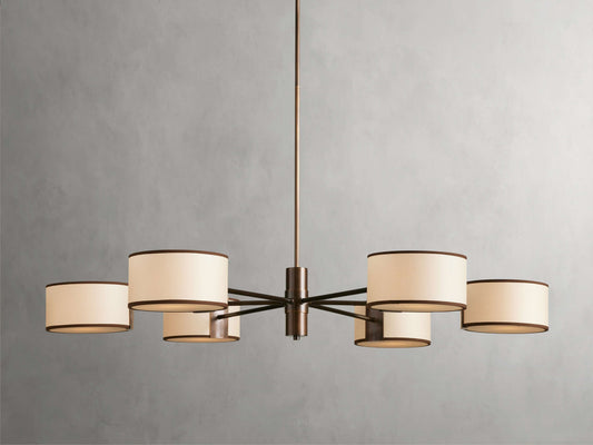 Montclair Linen Diffuser Ring Chandelier